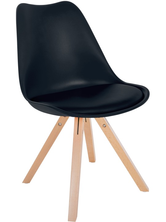 Tuoli Sofia muovinen neliö, musta