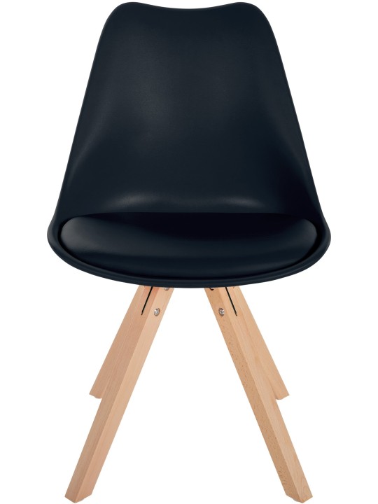 Tuoli Sofia muovinen neliö, musta