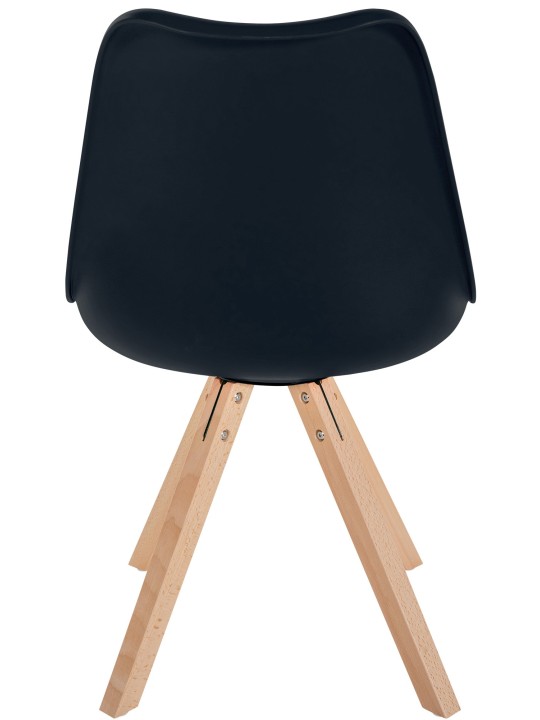 Tuoli Sofia muovinen neliö, musta