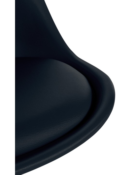 Tuoli Sofia muovinen neliö, musta