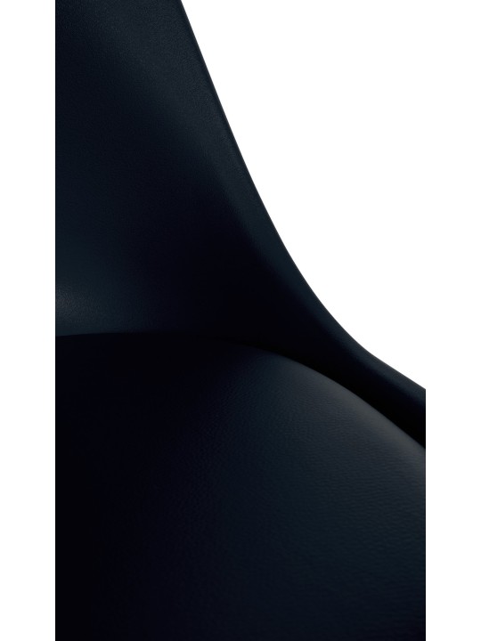 Tuoli Sofia muovinen neliö, musta