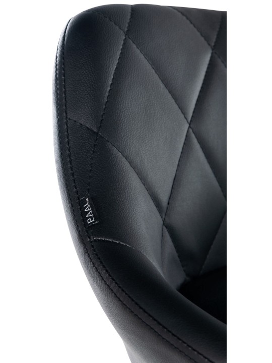 Työjakkara Lazio keinonahkaa, musta