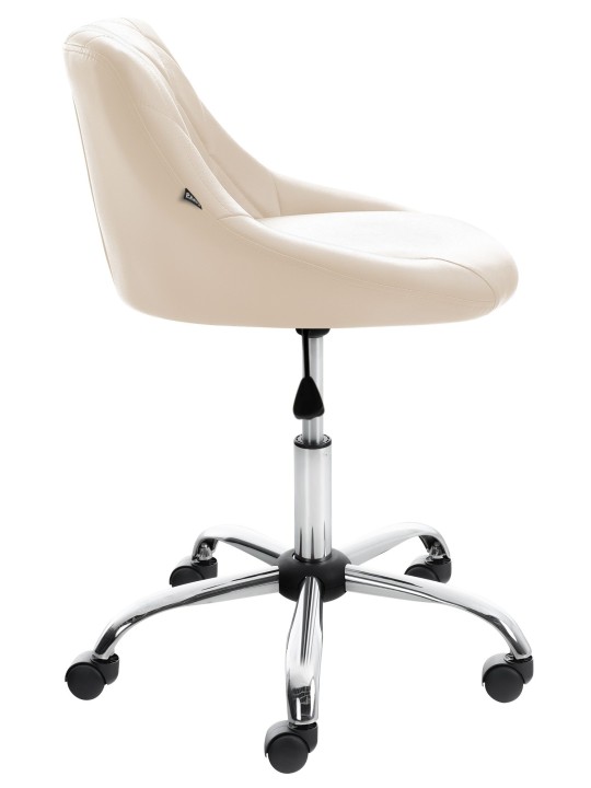 Työjakkara Lazio keinonahkaa, kermanvärinen