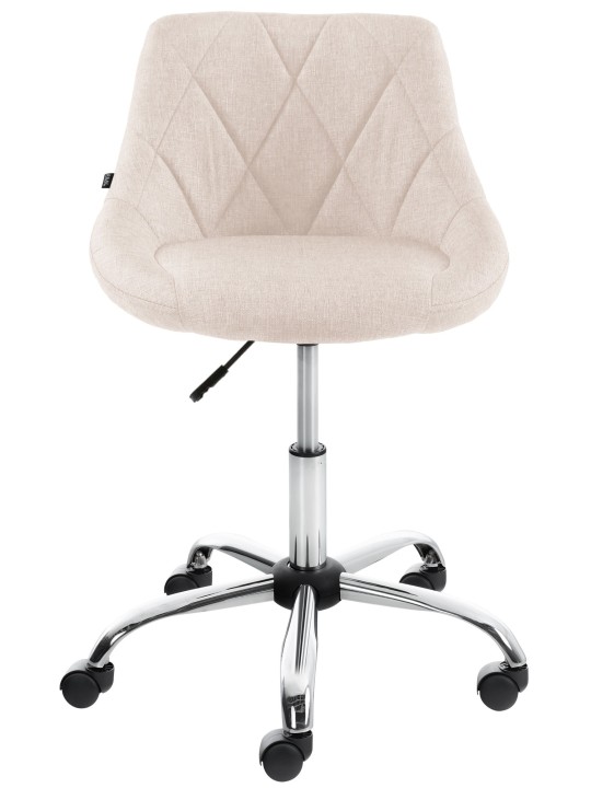 Työjakkara Lazio kangasta, kermanvärinen