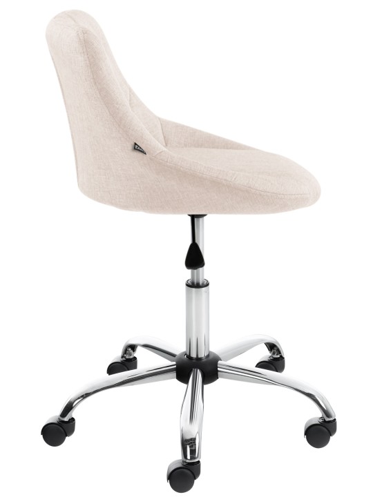 Työjakkara Lazio kangasta, kermanvärinen