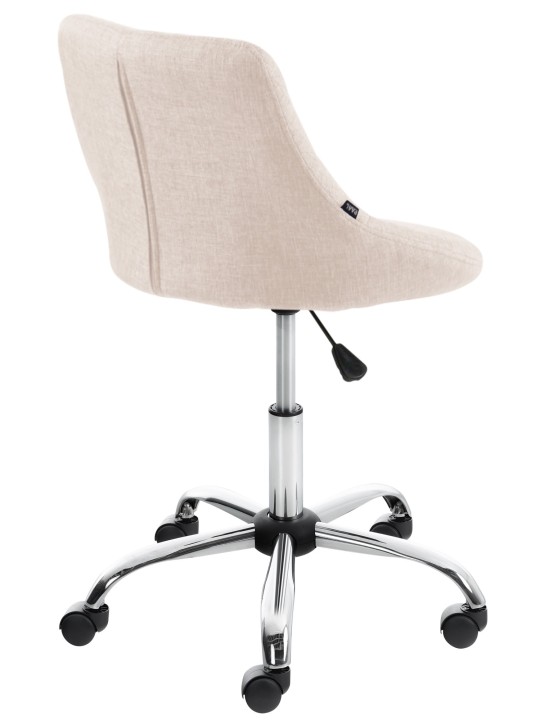 Työjakkara Lazio kangasta, kermanvärinen