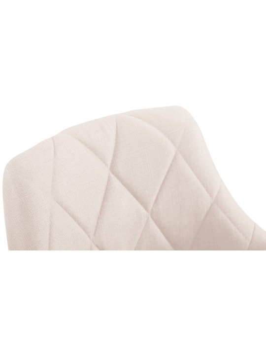 Työjakkara Lazio kangasta, kermanvärinen