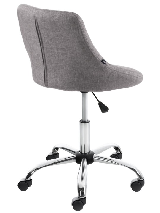 Työjakkara Lazio kangasta, harmaa