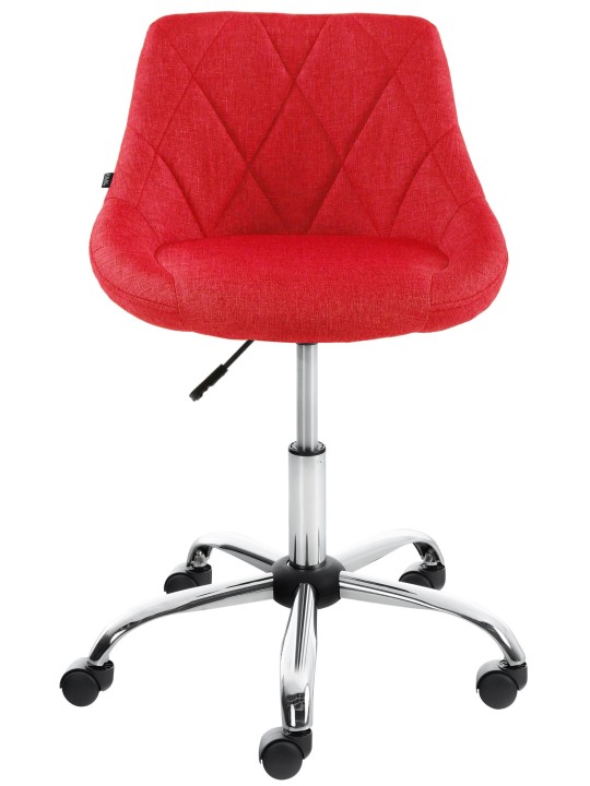 Työjakkara Lazio kangasta, punainen