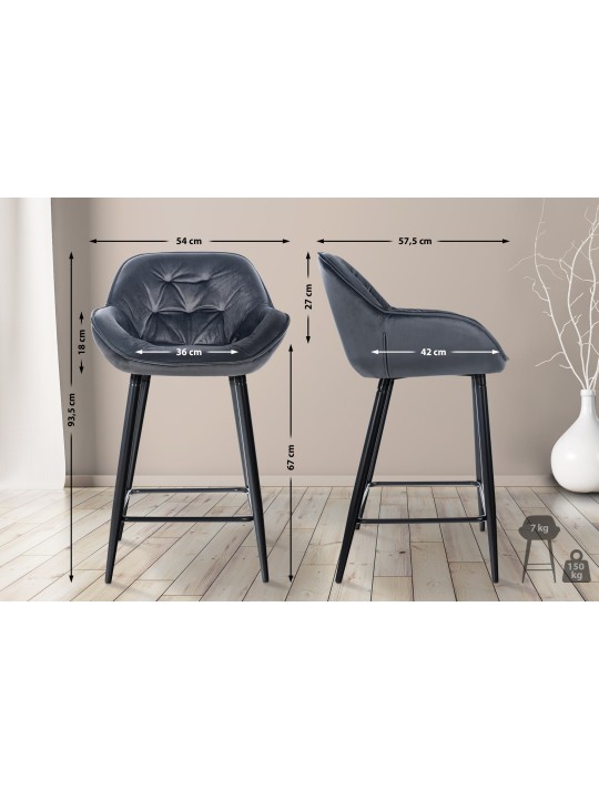 Baarijakkara Gibson samettia, tummanharmaa Baarijakkara Gibson samettia, tummanharmaa