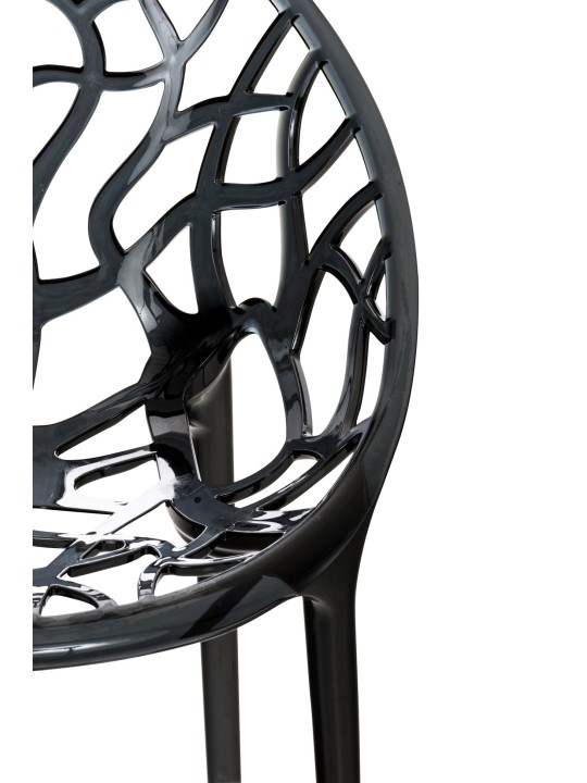 CRYSTAL pinottava tuoli, musta