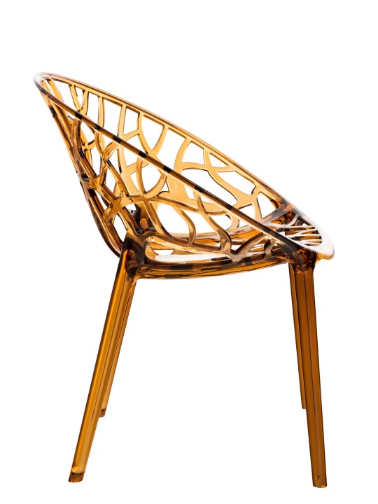 2 pinoavan tuolin SETTI CRYSTAL, meripihka