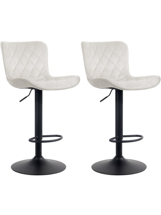 2 baarituolia Emma velvet, kermanvärinen