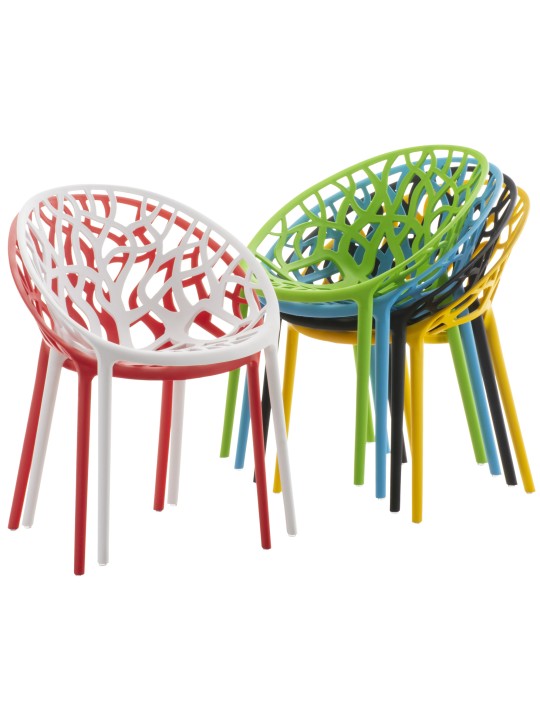 4 tuolin setti Hope, punainen