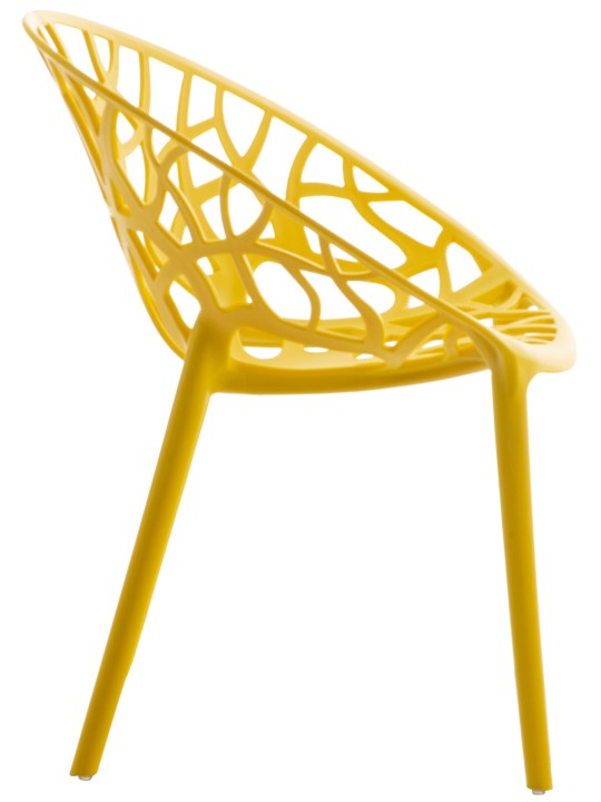 4 tuolin setti Hope, keltainen