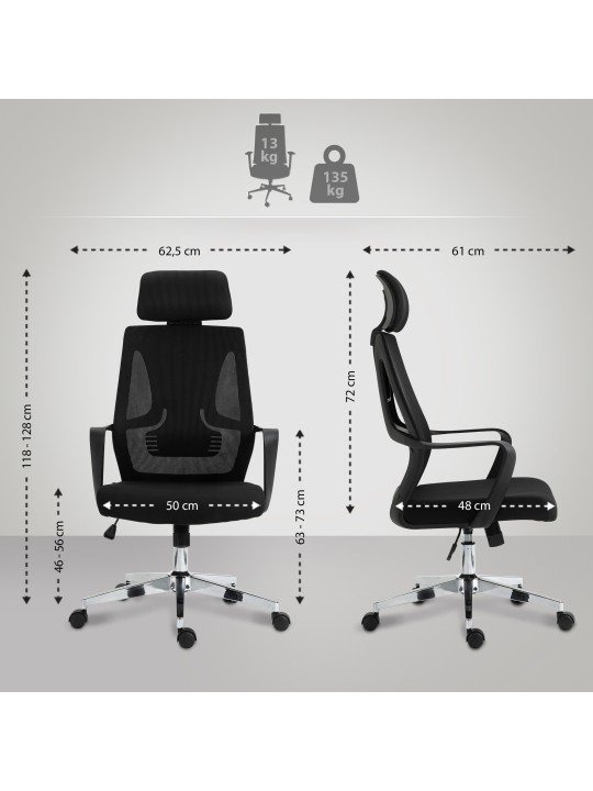 Kanab työtuoli, musta