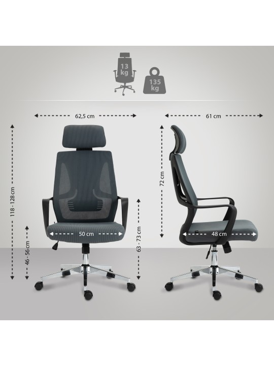 Kanab työtuoli, harmaa