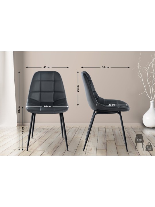 Tom-tuoli keinonahkaa, harmaa