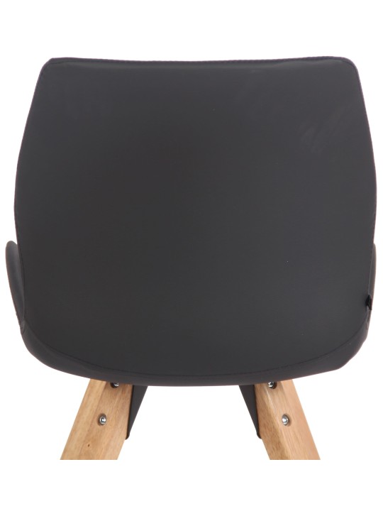 Luna keinonahkainen tuoli, musta