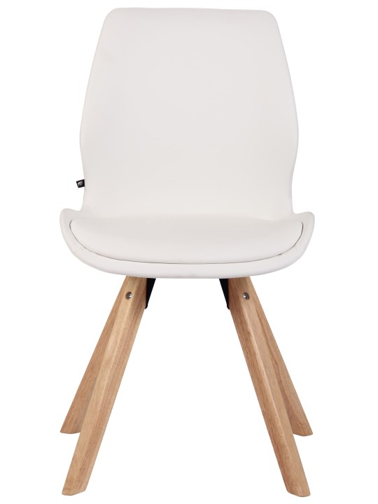 Luna keinonahkainen tuoli, valkoinen