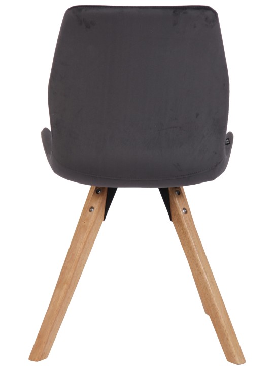 Luna samettituoli, tummanharmaa