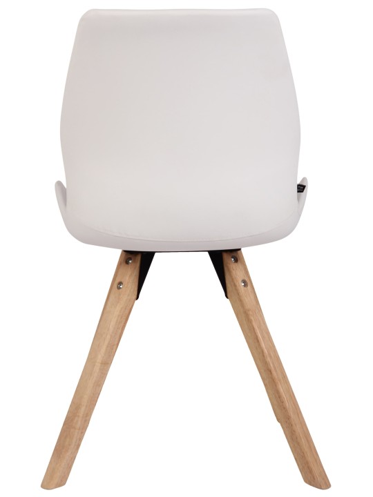 2 tuolin setti Luna keinonahkaa, valkoinen