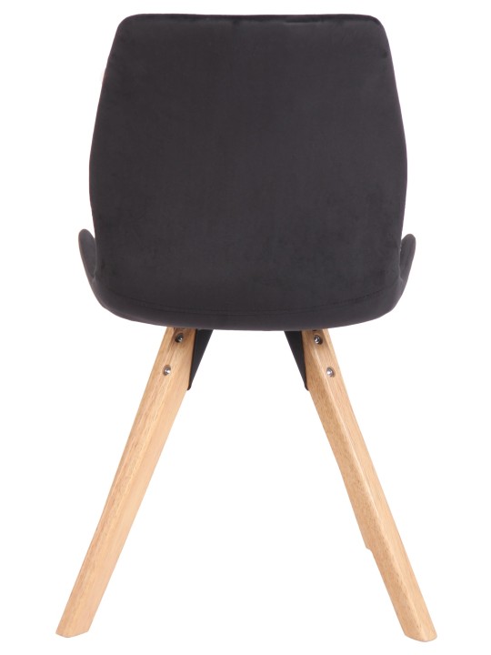 2 tuolin setti Luna velvet, musta