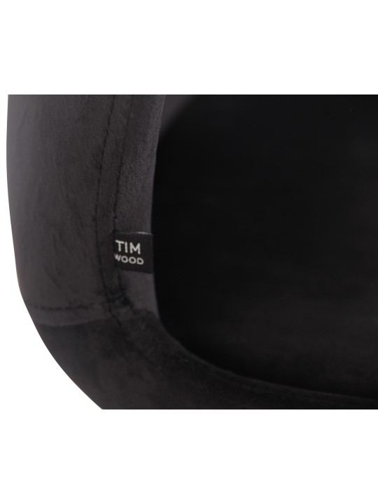 2 tuolin setti Luna velvet, musta