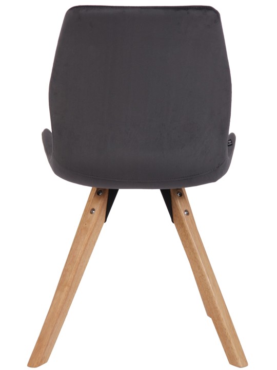2 tuolin setti Luna velvet, tummanharmaa