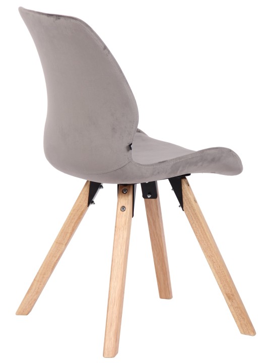 2 tuolin setti Luna velvet, harmaa