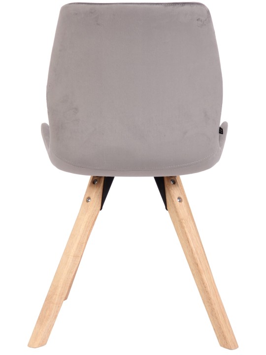 2 tuolin setti Luna velvet, harmaa