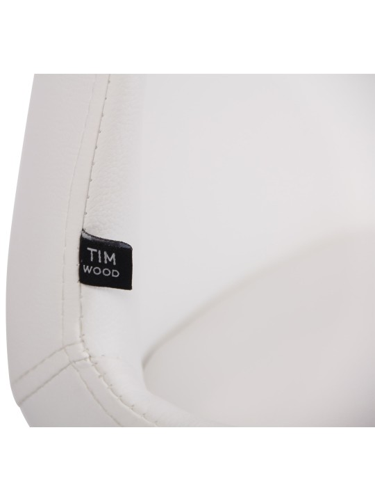 4 tuolin setti Luna keinonahkaa, valkoinen