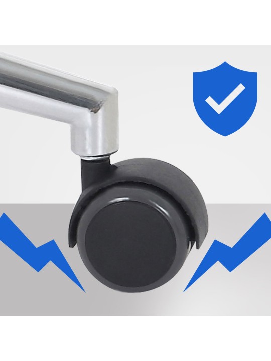 Chicagon keinonahkainen työtuoli, pähkinä/musta