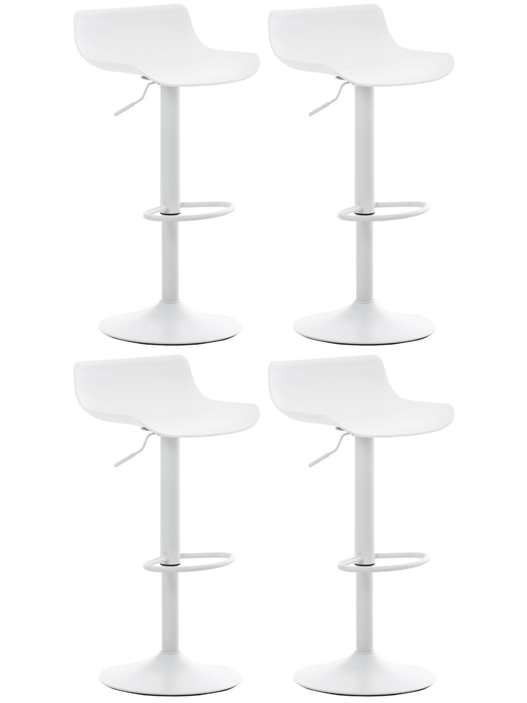 4 baarijakkaran setti Aveiro, valkoinen