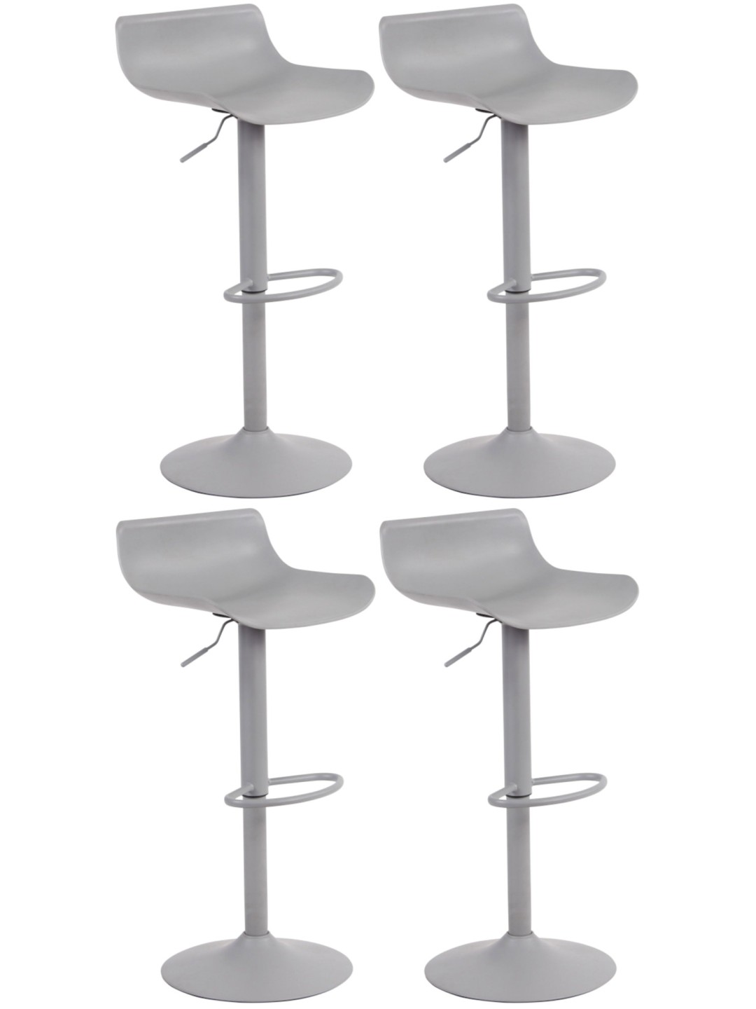 4 baarijakkaran setti Aveiro, harmaa