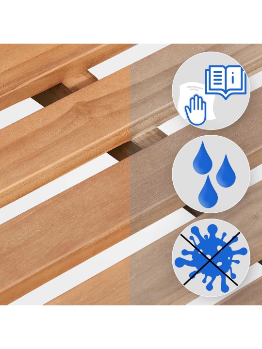 Tiikkipenkki Jackson V2 240 cm, tiikki