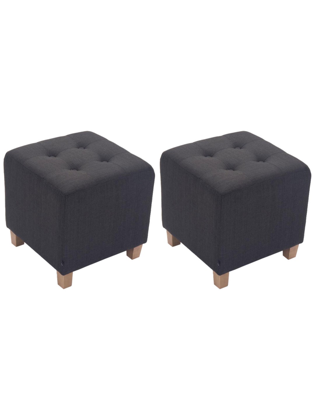 2 kpl faraon jakkarat, antiikki-kevyt, tummanharmaa