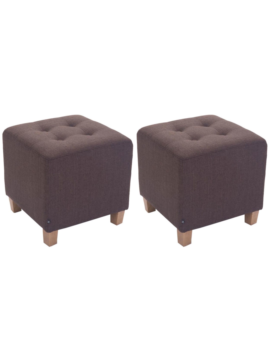 2 kpl faraon jakkarat, antiikki-kevyt, ruskea