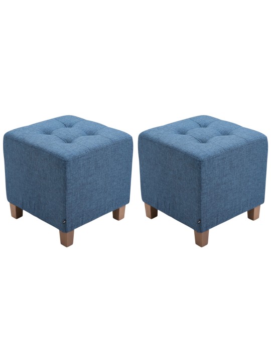 2 kpl faraon jakkarat, antiikki-kevyt, sininen