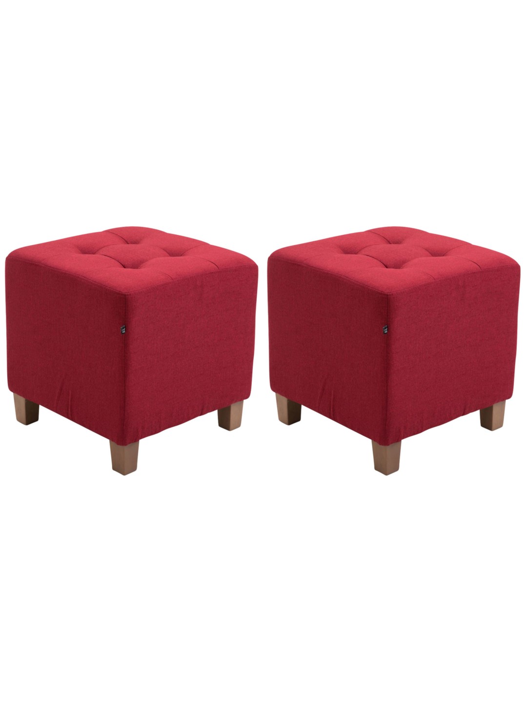 2 kpl faraon jakkarat, antiikki-kevyt, punainen