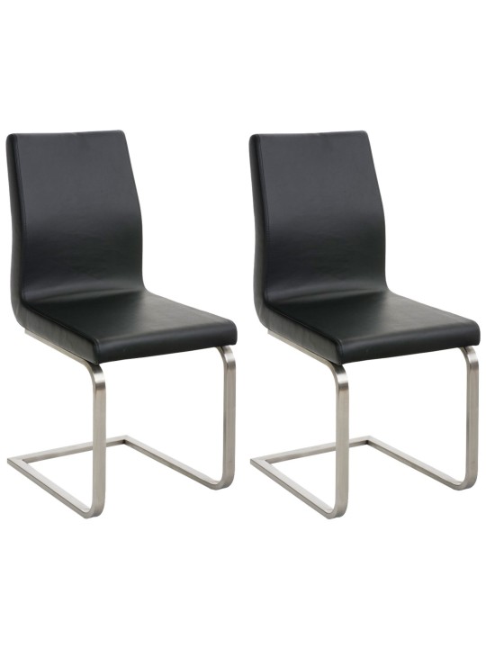 2 Belfort-ruokailutuolin sarja, musta 2 Belfort-ruokailutuolin sarja, musta