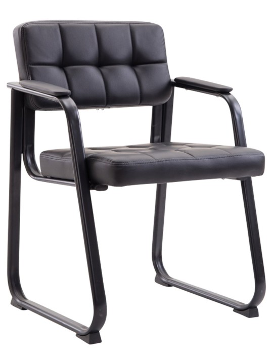 2 vierailijatuolin setti Canada B keinonahka, musta 2 vierailijatuolin setti Canada B keinonahka, musta