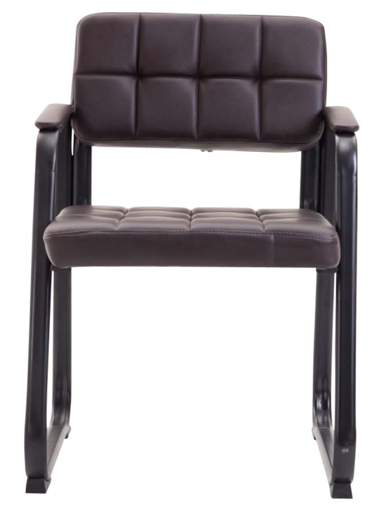 2 vierailijatuolin setti Canada B keinonahka, ruskea