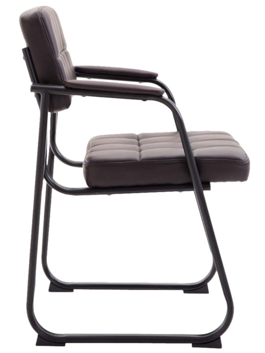 2 vierailijatuolin setti Canada B keinonahka, ruskea