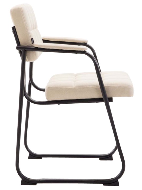 2 vierailijatuolin setti Canada B keinonahka, kermanvärinen