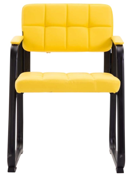 2 vierailijatuolin setti Canada B keinonahka, keltainen