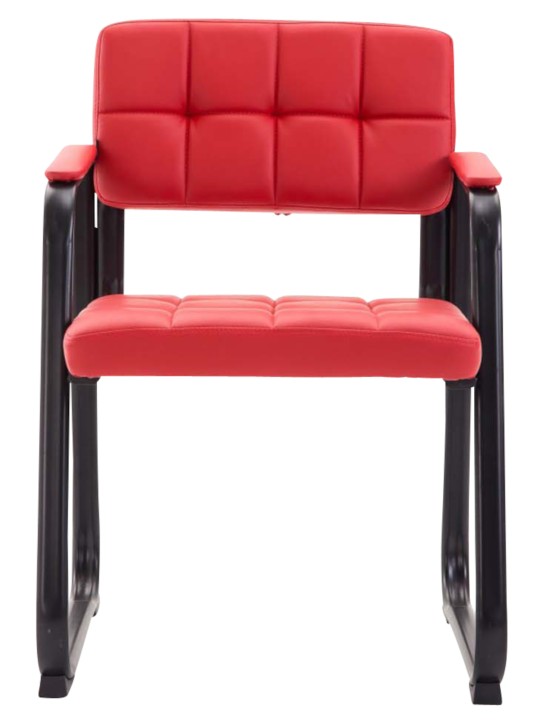 2 vierailijatuolin setti Canada B keinonahka, punainen