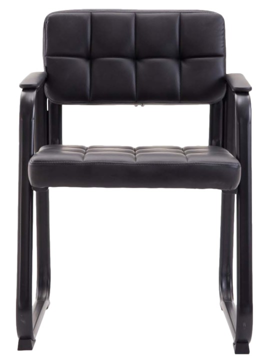 2 vierailijatuolin setti Canada B keinonahka, musta 2 vierailijatuolin setti Canada B keinonahka, musta