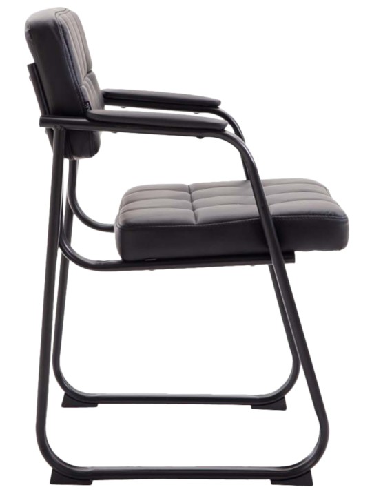 2 vierailijatuolin setti Canada B keinonahka, musta 2 vierailijatuolin setti Canada B keinonahka, musta