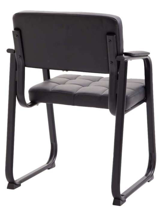 2 vierailijatuolin setti Canada B keinonahka, musta 2 vierailijatuolin setti Canada B keinonahka, musta